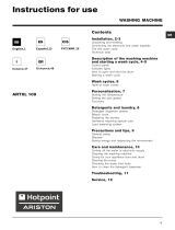 HOTPOINT/ARISTON ARTXL 109 (EU) Guía del usuario