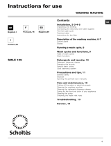 Scholtes SDLE 129 EU & SDLE 129 El manual del propietario