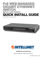 Intellinet 16-Port Gigabit Ethernet PoE  Web-Managed Switch with 2 SFP Ports Guía de instalación