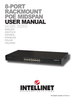 Intellinet 8-Port PoE Midspan Manual de usuario