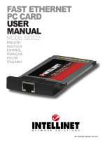 Intellinet Fast Ethernet PC Card Manual de usuario