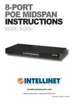Intellinet 8-Port PoE Midspan Quick Installation Guide