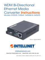 Intellinet Fast Ethernet WDM Bi-Directional Single Mode Media Converter Manual de usuario