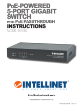 Intellinet PoE-Powered 5-Port Gigabit Switch with PoE Passthrough Instrucciones de operación
