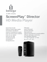 Iomega ScreenPlay™ Director HD Media Player USB 2.0/Ethernet/AV 1.0TB El manual del propietario