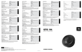 JBL GTO19T El manual del propietario