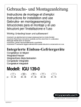 K&#252;ppersbusch IGU139-0 Manual de usuario