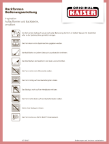 Kaiser Inspiration emaillierte Backformen / Cuisine Line Instrucciones de operación