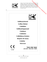KALORIK TKG CM 1045 RWD El manual del propietario