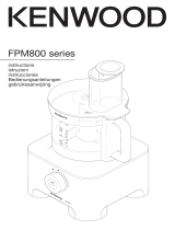 Kenwood FPM810 Multipro Sense Food Processor El manual del propietario