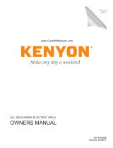 Kenyon Grills B70080 Manual de usuario
