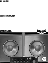 Klipsch Speaker KA-1000-THX Manual de usuario