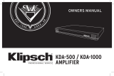 Klipsch KDA-1000 El manual del propietario
