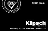 Klipsch R-12SWi Manual de usuario