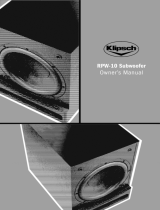 Klipsch Speaker RPW-10 Manual de usuario