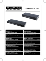 Konig Electronic KN-AVSPLIT25 El manual del propietario