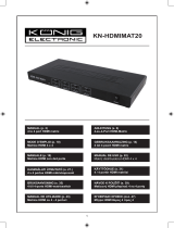 König KN-HDMIMAT20 Especificación