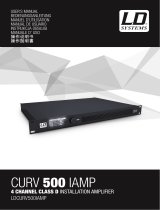 LD Systems Curv 500 IAMP Manual de usuario