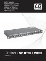 LD Systems MS 828 Rackmount 8-Channel Splitter/Mixer Manual de usuario