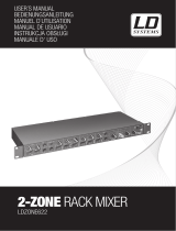 LD 2-zone rack Manual de usuario