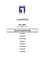 LevelOne ServCon FPS-3003 Manual de usuario