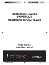 Lexibook DMP103 FE Manual de usuario