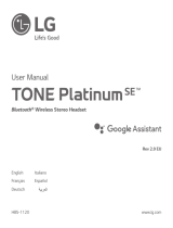 LG TONE Platinum SE Manual de usuario