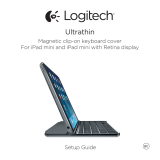 Logitech Ultrathin Magnetic clip-on keyboard cover for iPad mini Guía de instalación