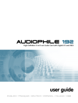 Audiophile Systems Delta Audiophile 192 Manual de usuario