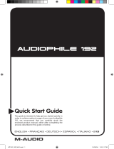 M-Audio AUDIOPHILE 192 Manual de usuario