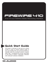 M-Audio FireWire 410 El manual del propietario