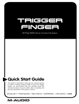 M-Audio Trigger Finger Manual de usuario