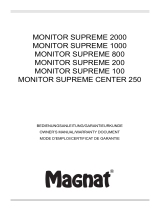 Magnat Monitor Supreme Center 250 El manual del propietario