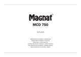 Magnat Audio  MCD 750 El manual del propietario