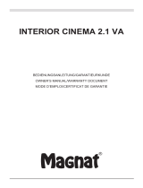 Magnat Audio INTERIOR CINEMA 2.1 VA El manual del propietario
