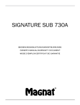 Magnat Signature Sub 730A El manual del propietario