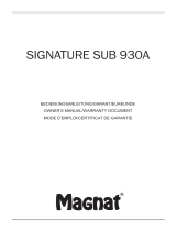 Magnat Signature Sub 930A El manual del propietario