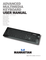 Manhattan Multimedia Keyboard Manual de usuario