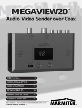 Marmitek A/V transmitters over Coax and CAT5: MegaView20 Audio Video Sender over Coax Manual de usuario