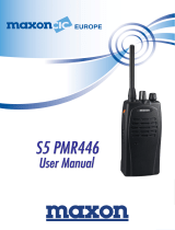 Maxon S5 PMR446 Manual de usuario