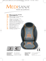 Medisana Massagekussen MC 810 El manual del propietario