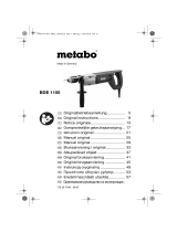 Metabo BDE 1100 Bohrmaschine Instrucciones de operación