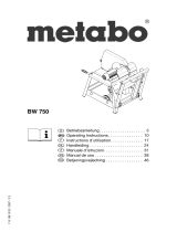 Metabo BW 750 Instrucciones de operación