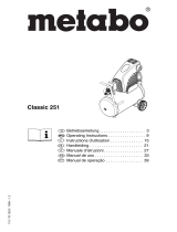 Metabo Compressor Pump Classic 8 Instrucciones de operación