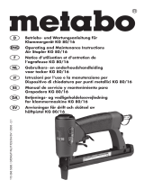 Metabo KG 80 Manual de usuario