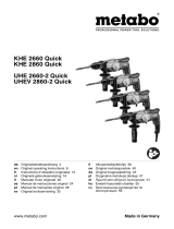 Metabo UHE 2660-2 Quick Instrucciones de operación
