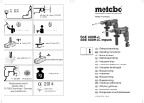 Metabo SB E 600 R L Instrucciones de operación