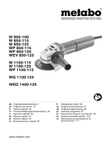 Metabo W 1100-115 Manual de usuario