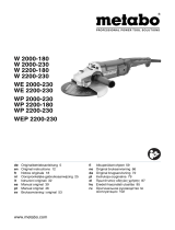Metabo W 2000-180 Instrucciones de operación