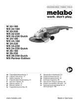 Metabo WX 22-230 Quick El manual del propietario